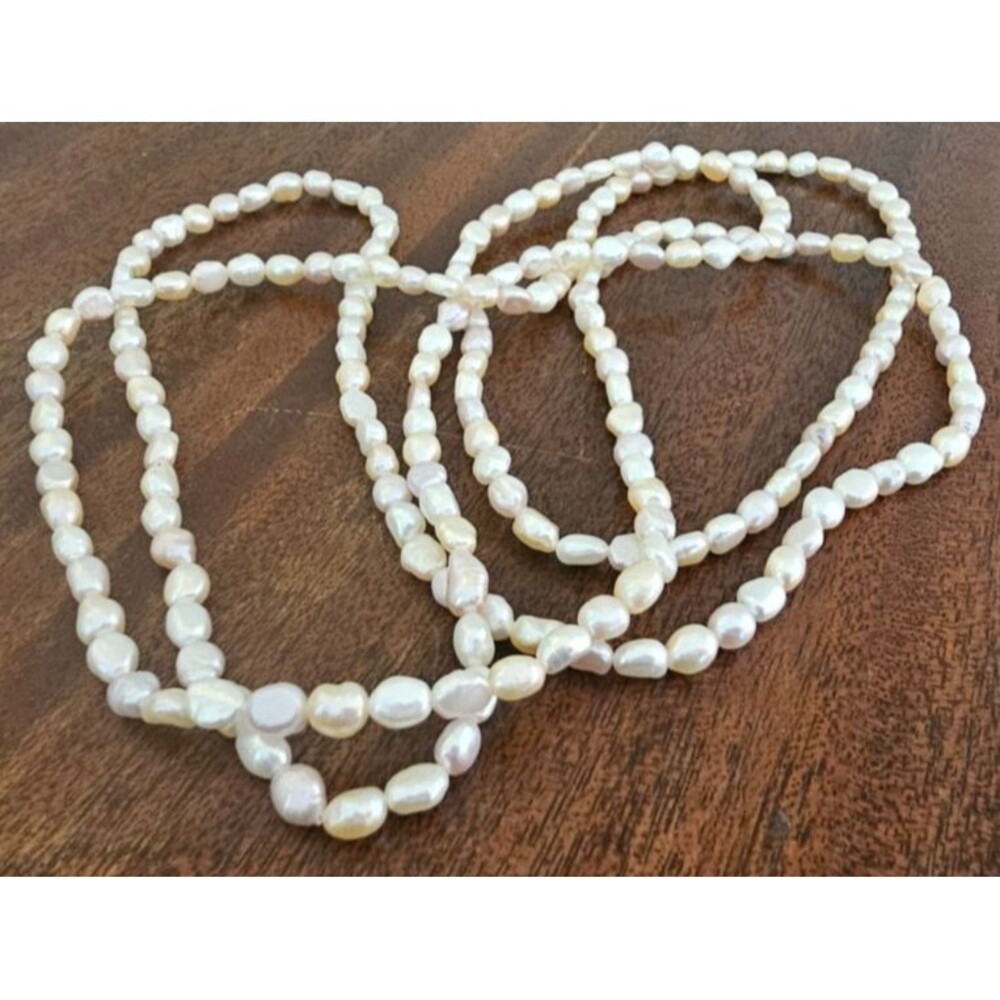 100"L Fresh Water Iridescent Pearls